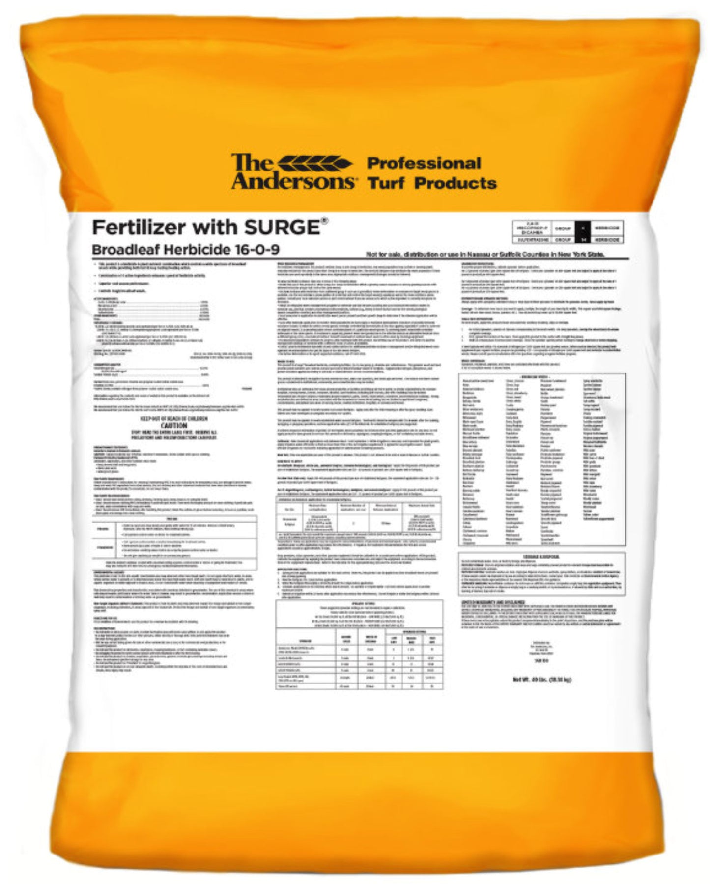 The Andersons 16-0-9 25% NS-54 with Surge 4 Way Weed & Feed