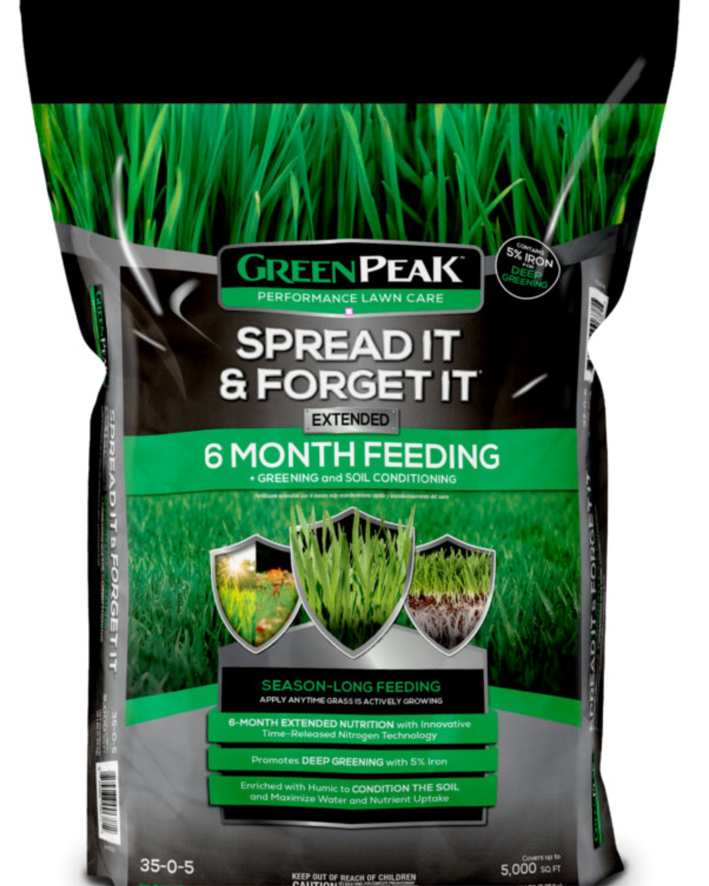 GreenPeak 35-00-05 SIFI 6 Month Fertilizer 16 Lbs 5,000 sq ft