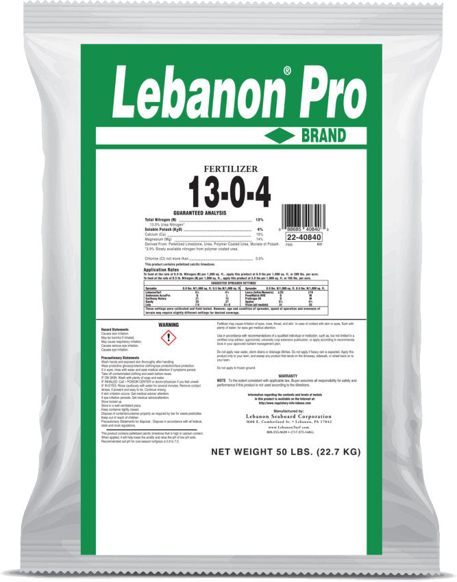 Lebanon Pro 13-0-4 30% PCU HiCal