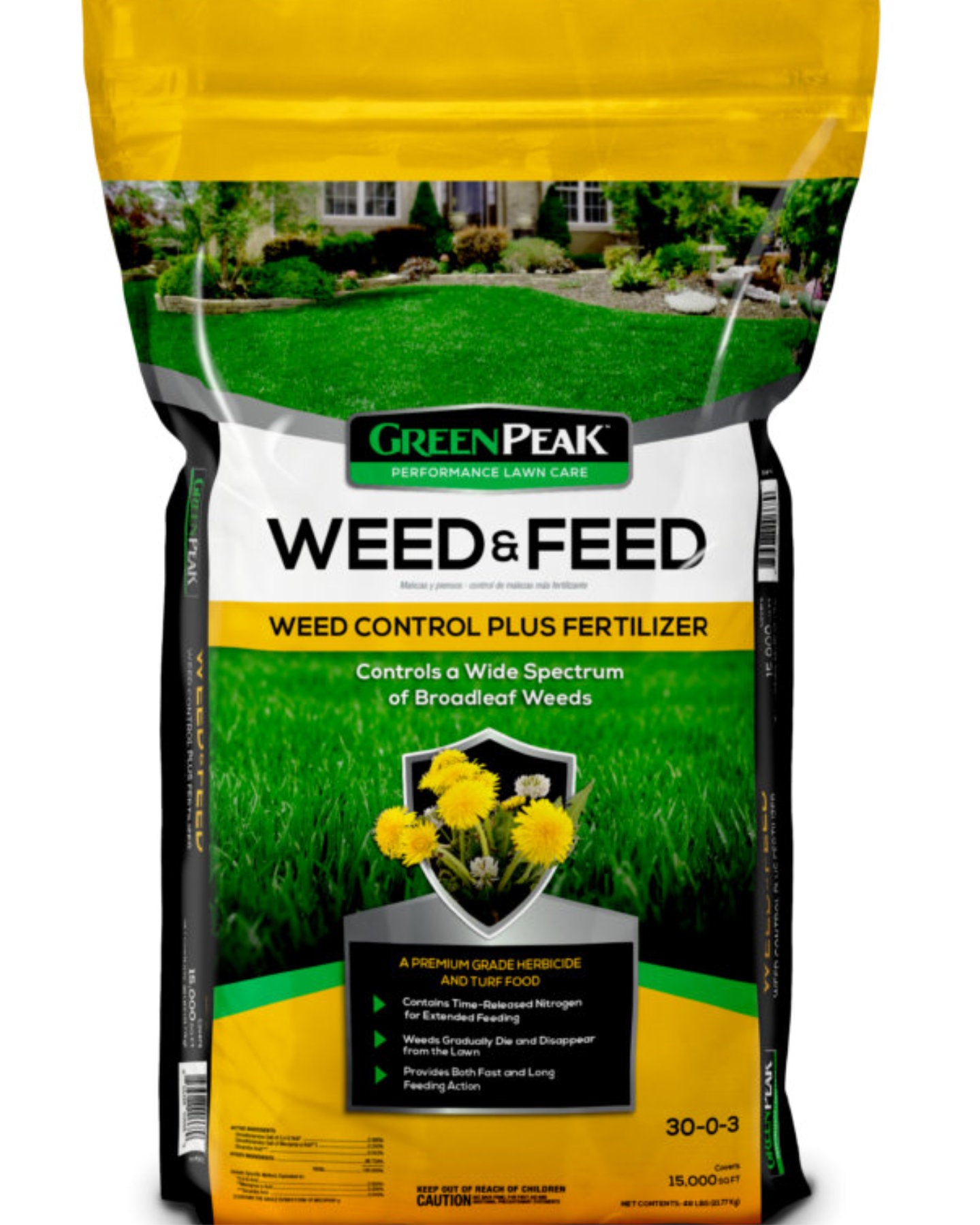GreenPeak 30-0-3 Weed & Feed 48 Lbs 15,000 sq ft