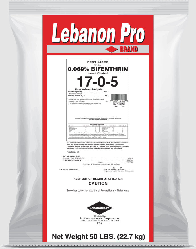 Lebanon Pro 17-0-5 30% PCU .069 Bifenthrin