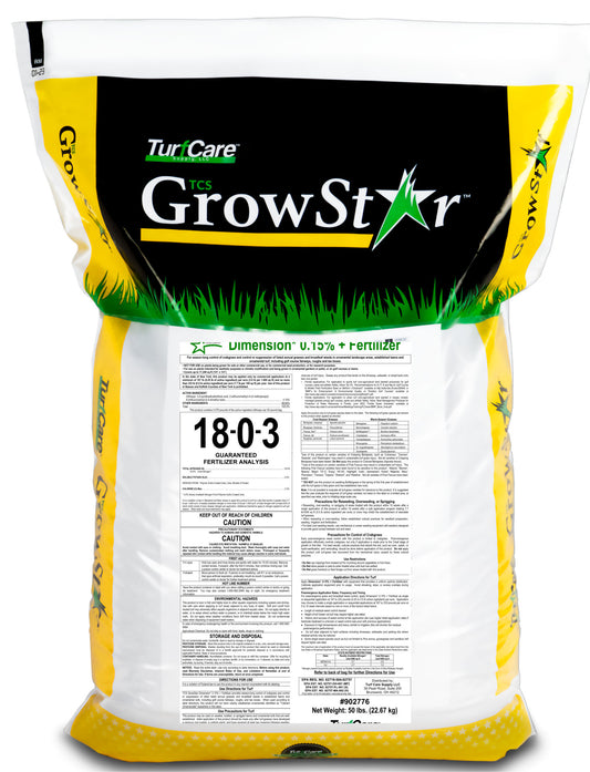 Turf Care 18-0-3 25%XCU .15 Dimension Turf Fertilizer Plus Crabgrass Preventer