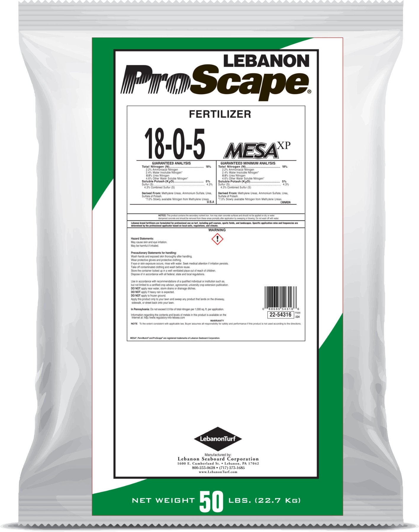 ProScape Turf Fertilizer | Lebanon ProScape| Nursery Stock Direct ...