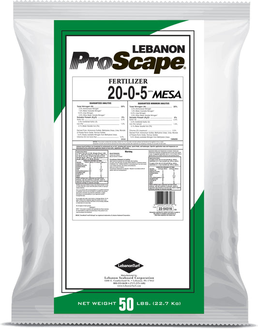 ProScape 20-0-5 30% MESA 1% Iron Turf Fertilizer