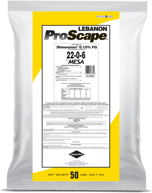 Lebanon ProScape 22-0-6 40% MESA .15% Dimension