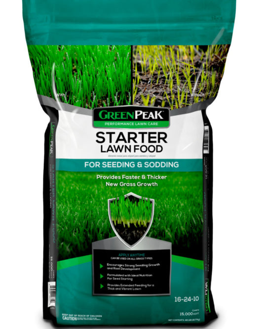 GreenPeak 16-24-10 Starter Lawn Food 16 Lbs 5,000 sq ft