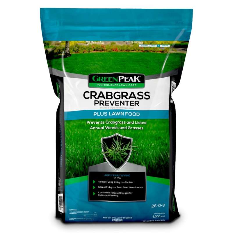 GreenPeak 28-0-3 Crabgrass Preventer Plus Lawn Food 48 Lbs 15,000 sq ft