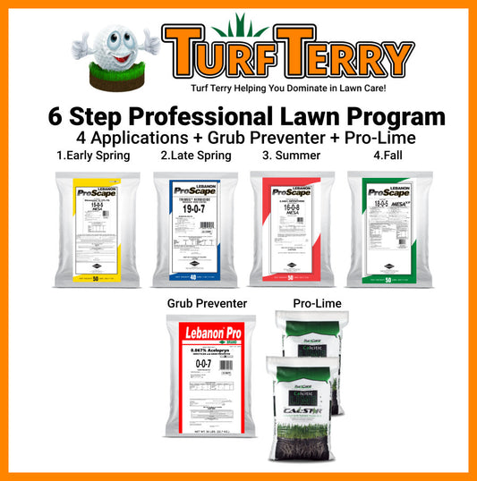 Turf Terry 6 Step Professional Lawn Program